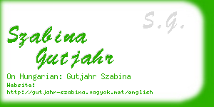 szabina gutjahr business card